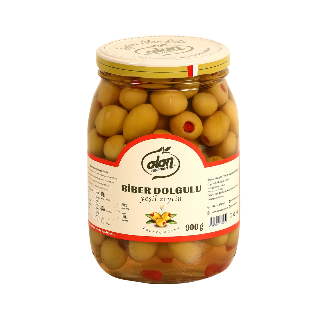 ALAN GREEN PEPPER STUFFED OLIVES-BIBERLI ZEYTIN