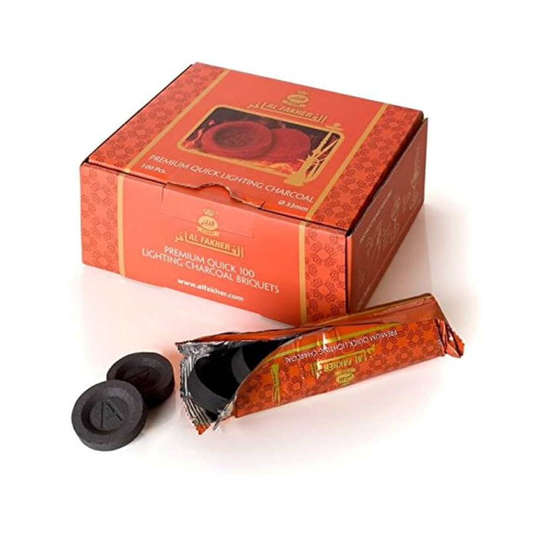 AL FAKHER SHISHA CHARCOAL (100 PCS)
