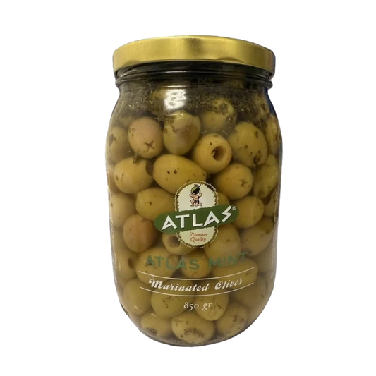 ATLAS GREEN OLIVES WITH MINT- NANELI YESIL