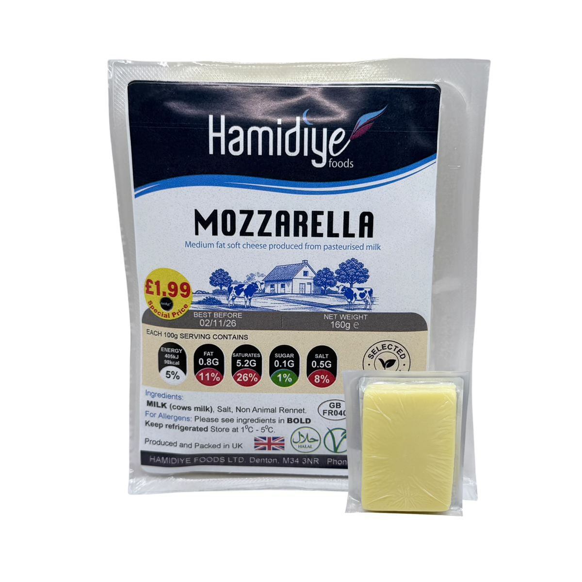 HAMIDIYE MOZARELLA BLOCK (160G)