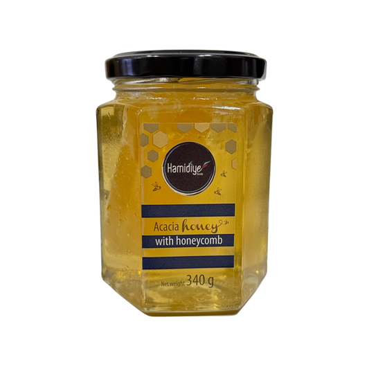 HAMIDIYE PURE ACACIA HONEY WITH HONEY COMB
