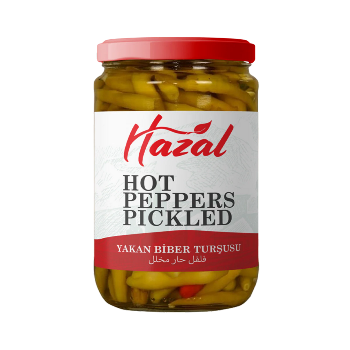 HAZAL EXTRA HOT PEPPER PICKLES (YAKAN BIBER)