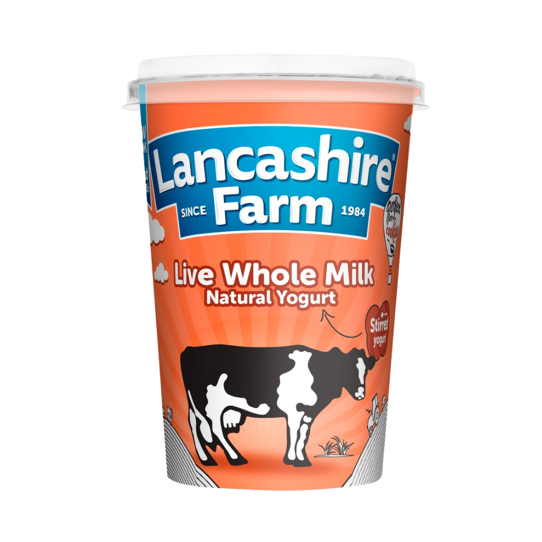 LF WHOLE MILK NATURAL YOGHURT (ORANGE) 470GR