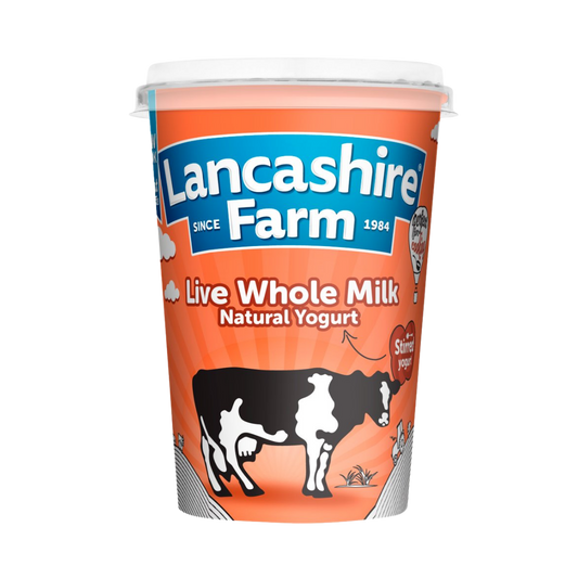 LF WHOLE MILK NATURAL YOGHURT (ORANGE) 470GR