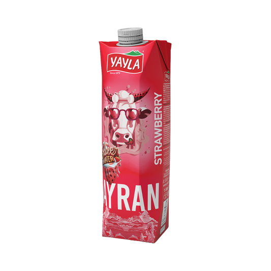 YAYLA AYRAN YOGHURT DRINK WITH STRAWBERRY 1LT