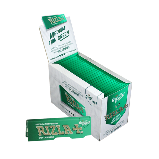 Rizla Green Medium Thin Rolling Paper 100 Booklets